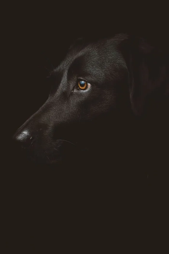 聚焦照片，成年，黑色，拉布拉多猎犬，拉布拉多，猎犬，狗，深色