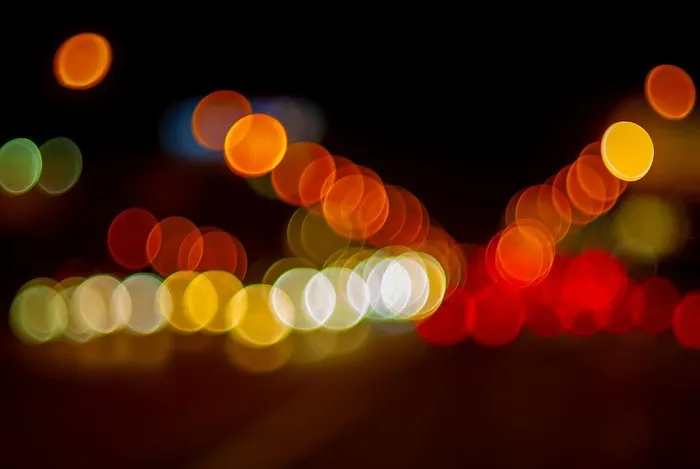 灯光、照明弹、照明、前照灯、道路、颜色、夜间、bokeh