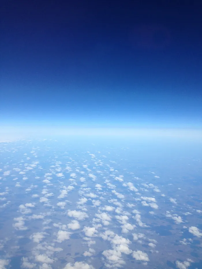 云，天空，蓝色，视图，平面，天空，蓝色，平面视图，自然