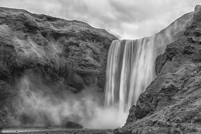 图片，瀑布，夜间，瀑布，旅游，风景，冰岛，水