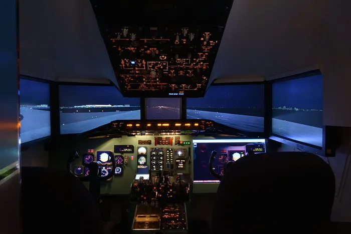 模拟器，航空，Md-80，Dc9，Md-80，驾驶舱，飞行模拟器，飞行