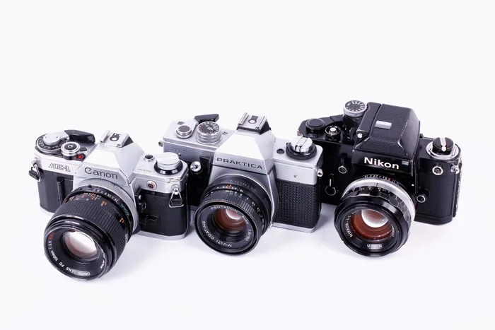 照相机，技术，经典，cacon，nikon，praktica，retro，照相机-摄影设备