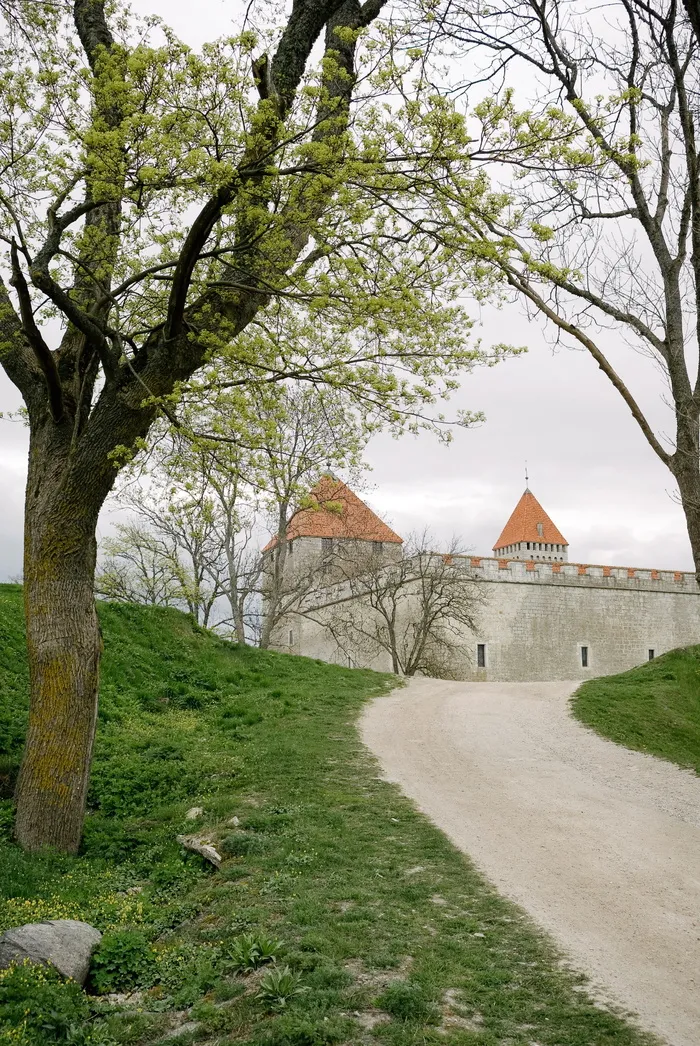Kuressaare城堡，萨雷马，爱沙尼亚，旅游地点，教堂，建筑，历史，树木