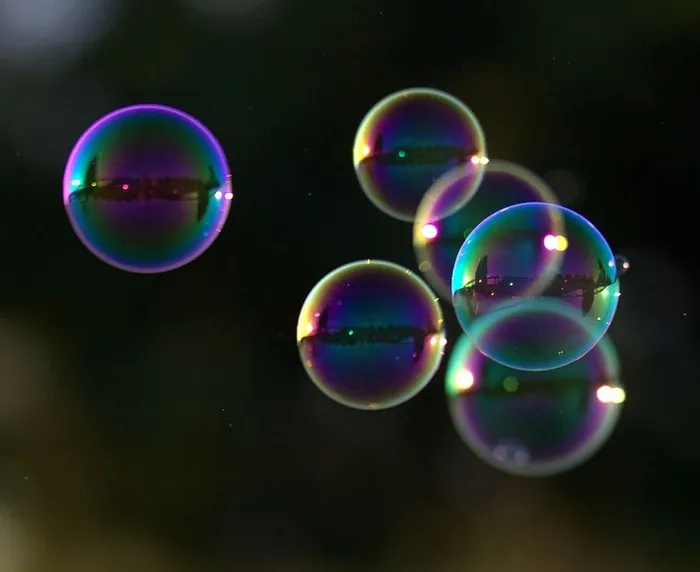 漂浮泡泡，泡泡，肥皂，着色，气球，泡泡，多色，肥皂泡沫