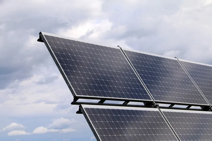 蓝色太阳能电池板，光伏，能源，电流，太阳能，太阳能电池，太阳能，替代能源