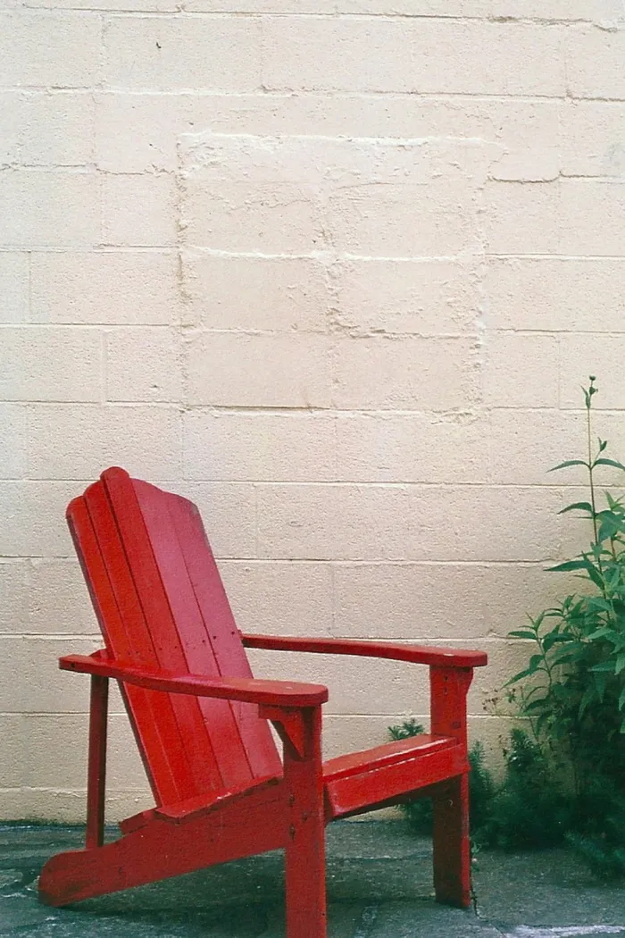 美国，波尔斯波，红色椅子，椅子，阿迪朗达克，35毫米，休息室，红色