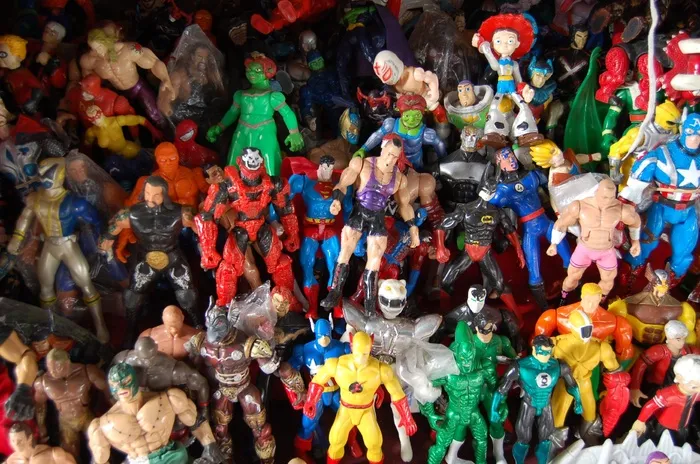 各种动作人物, 二手玩具, 塑料, 跳蚤市场, 古董, 人物, 儿童, 蝙蝠侠