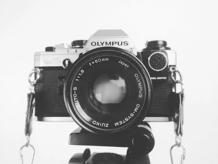 黑白，相机，镜头，奥林巴斯，照片，摄影，图片，复古