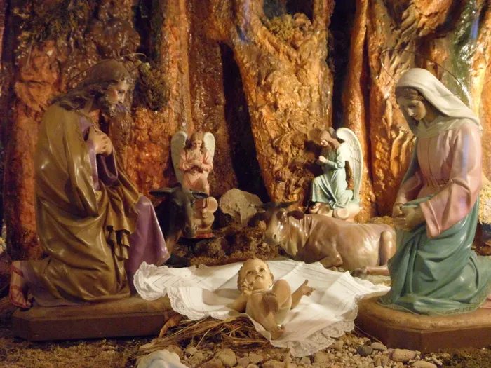点亮、聚焦、耶稣诞生雕像、婴儿床、圣诞节、马略卡岛、降临节、耶稣诞生场景