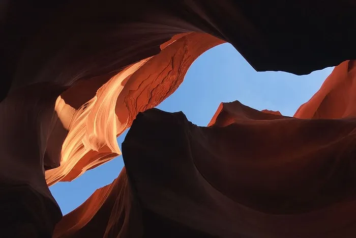 亚利桑那州羚羊峡谷的岩层