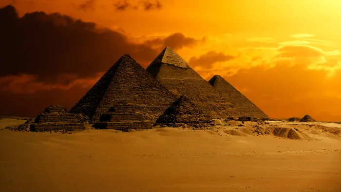 金字塔，吉萨，数字，壁纸，金字塔，天空，沙漠，古代