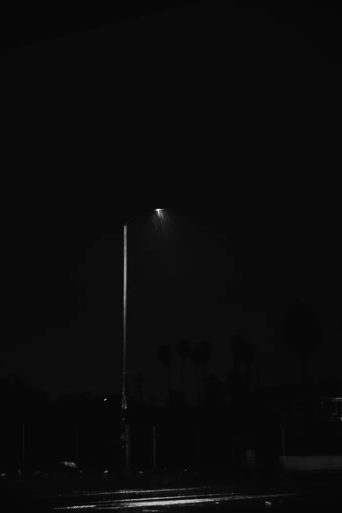 黑色路灯, 灯柱, 照明, 光, 自然, 洛杉矶, 城市, 夜间时间