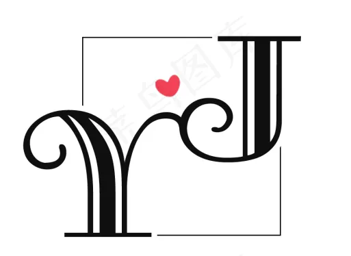 YJ字母设计免抠图头像logo