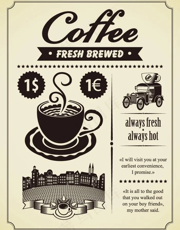 咖啡厅菜单封面设计 咖啡背景图片