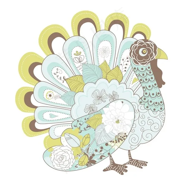 感恩节快乐 美丽的土耳其卡