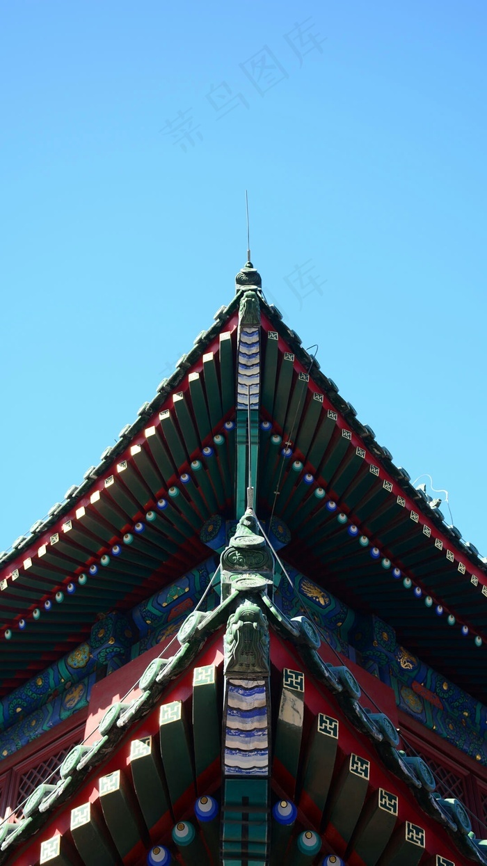 古建筑一角高清摄影图片