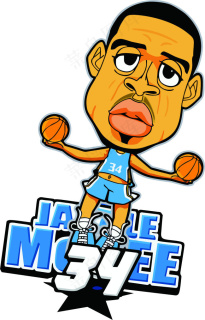 麦基 q版球星 球服 t恤 数码印.