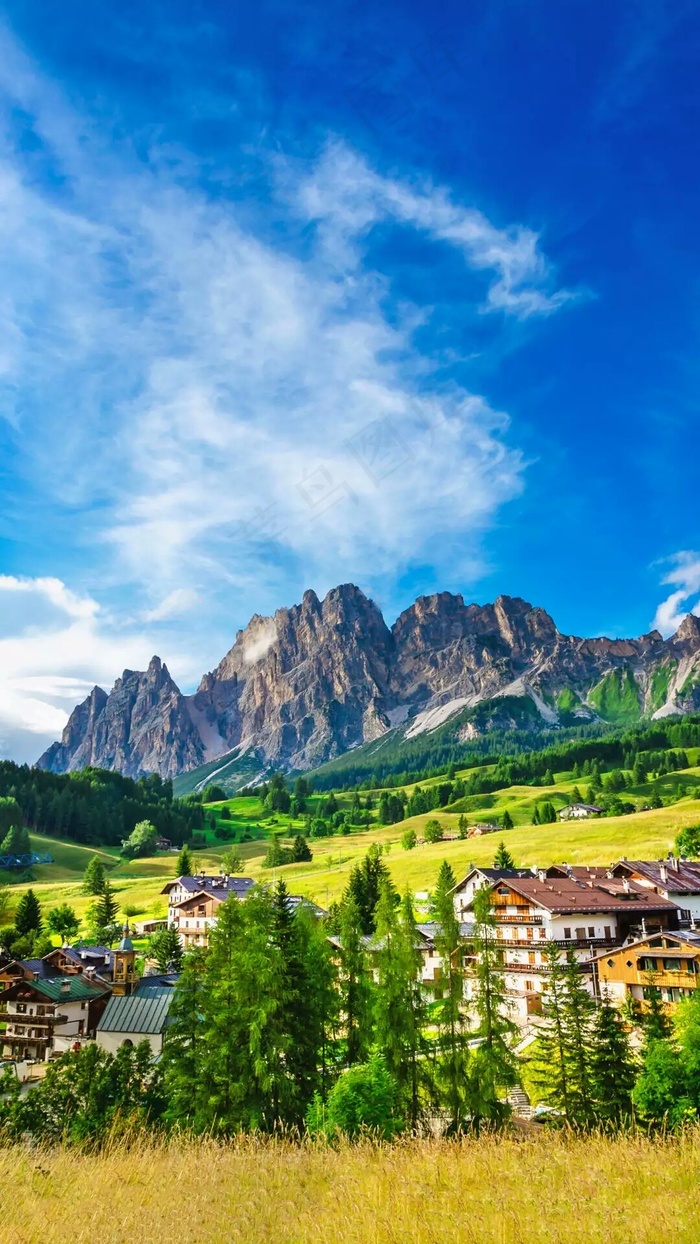 外国村庄高清摄影图片