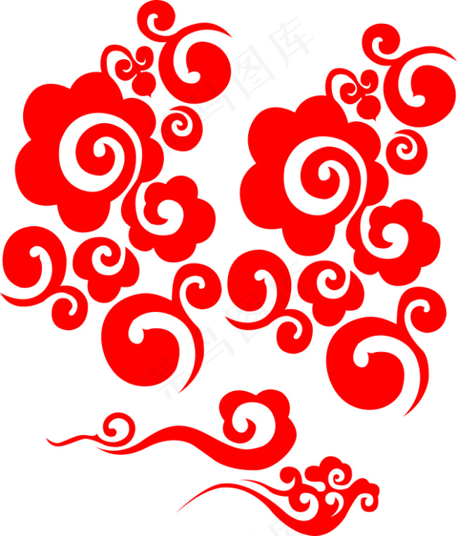 祥云底纹cdr矢量模版下载