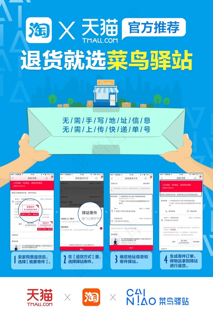 菜鸟驿站700x500展板