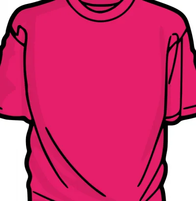 粉红色的T恤矢量剪贴画