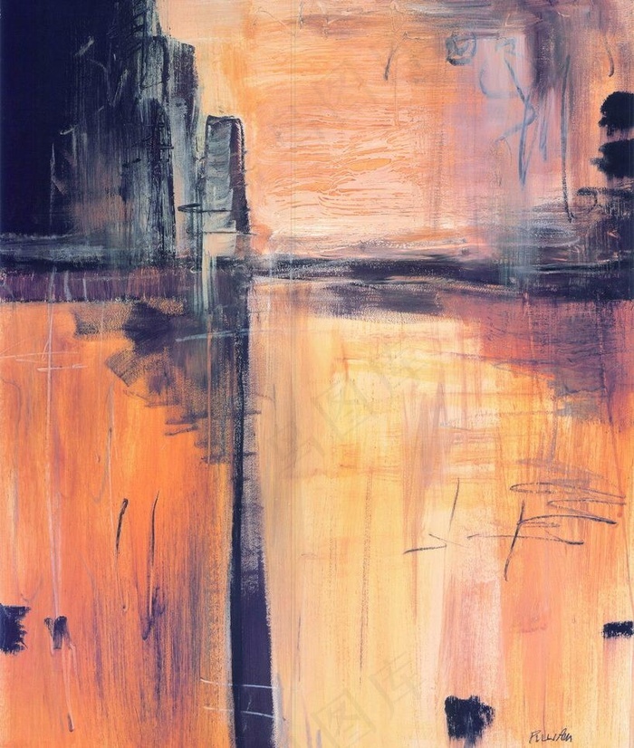 抽象 油画 欧式图片