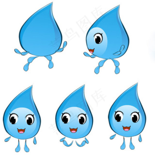 水滴卡通形象flash矢量动画