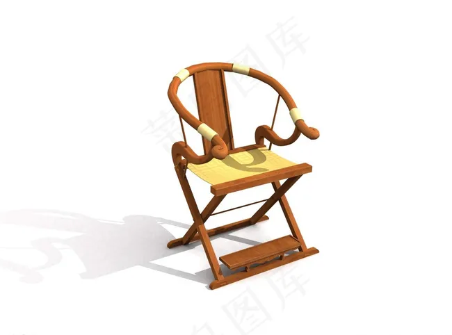 折叠椅子模型图片