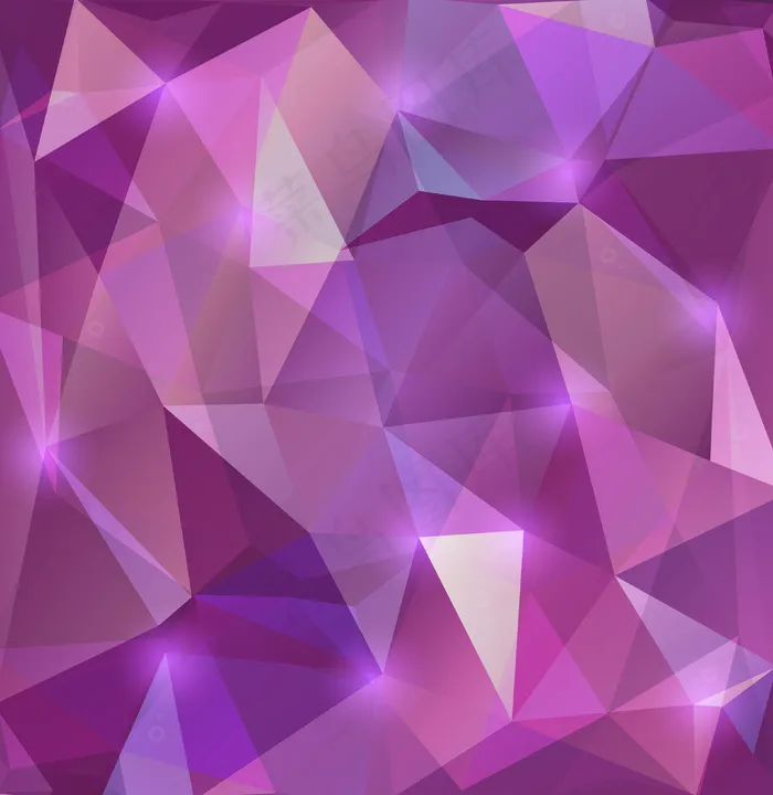 紫色立体三角形背景图片