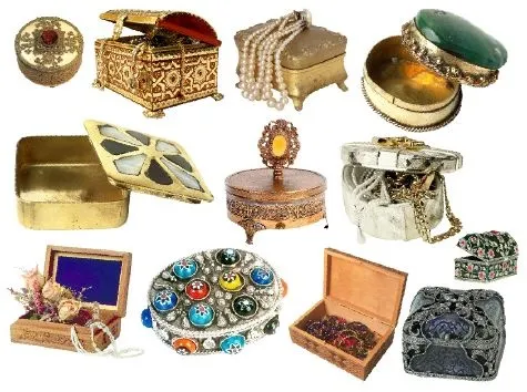 珠宝首饰盒传统文化PSD素材