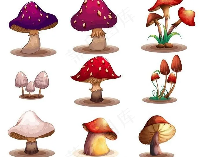 卡通蘑菇图片