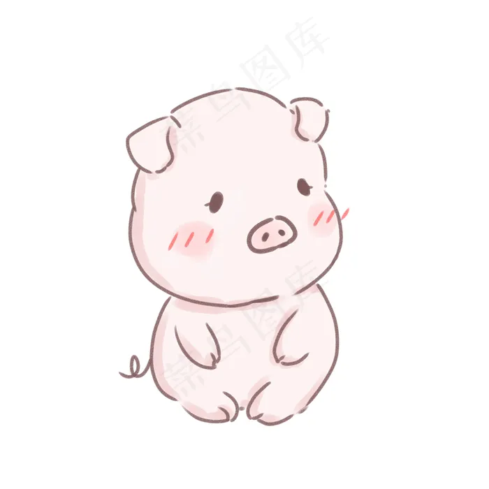 可爱手绘小猪宝宝可爱手绘小猪宝宝