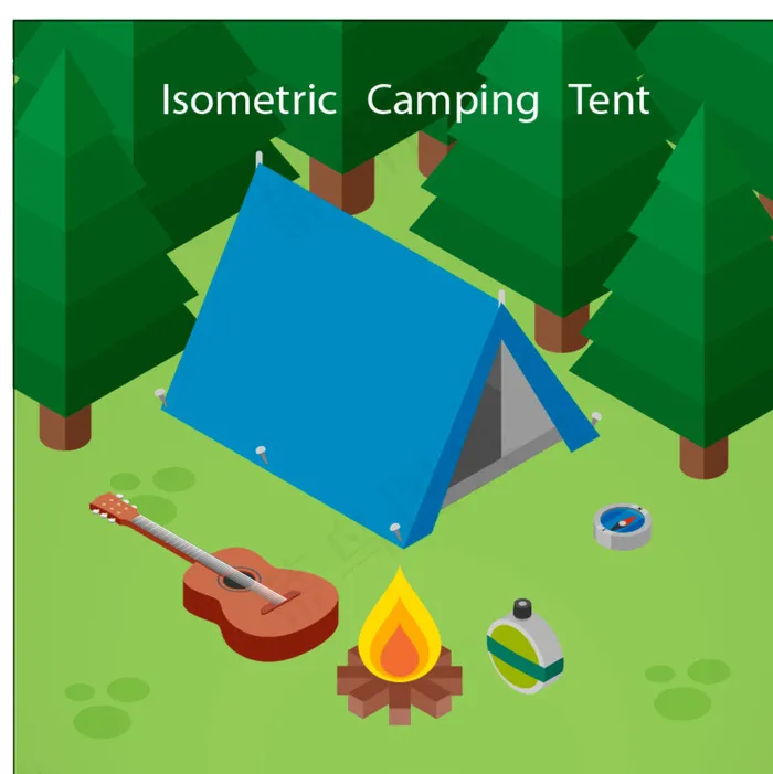 三维野营帐篷图片