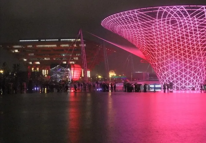 上海世博会灯光摄影图片