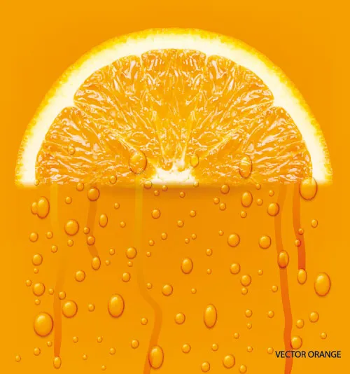 实物橙子橘子水果橙汁四溅真实素材