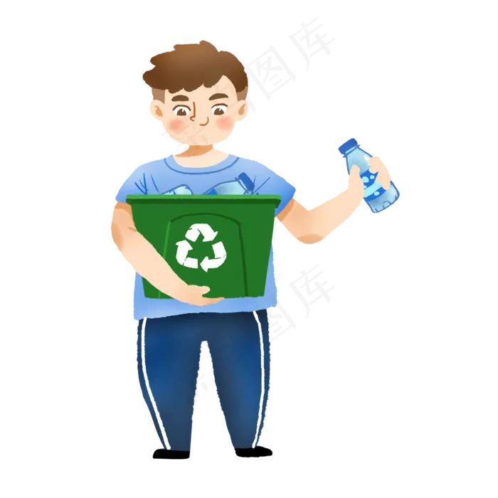 垃圾回收爱护环境,免抠元素