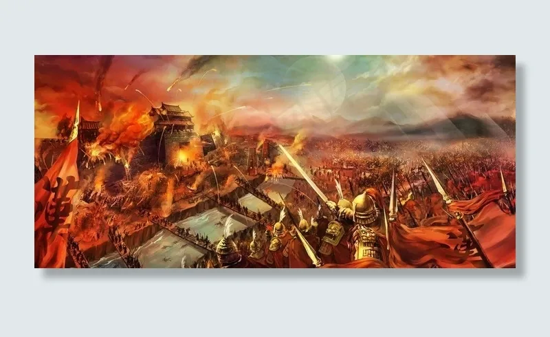 古代战争场景图片