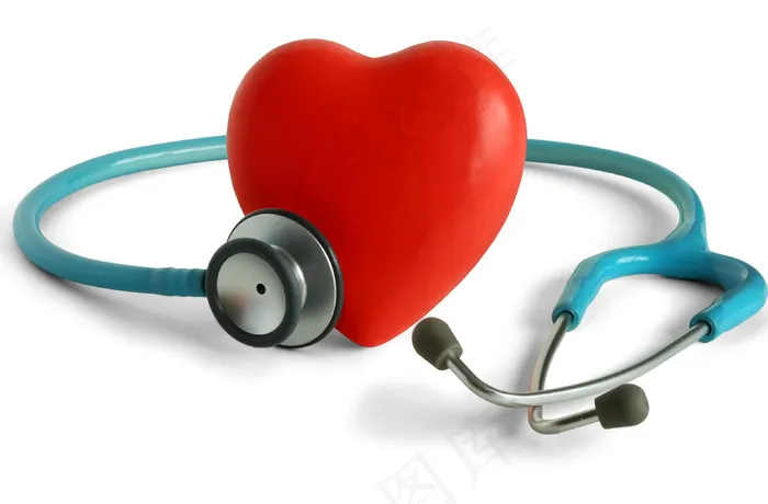 听诊器与心形 精美心形图案 情人节元素 爱心元素 心形矢量