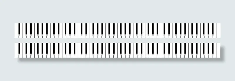 钢琴键盘矢量图片