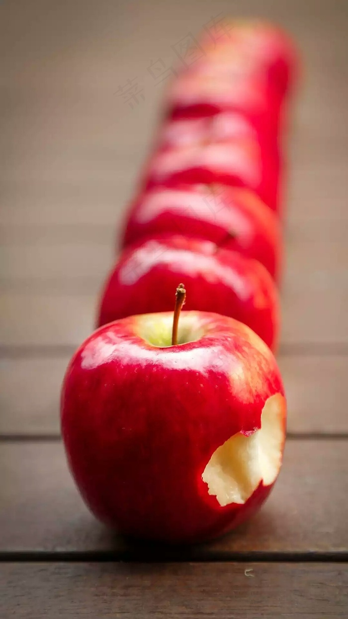 咬过的苹果高清摄影图片