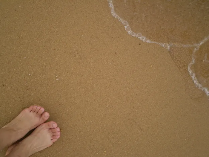 海滩 小脚丫图片
