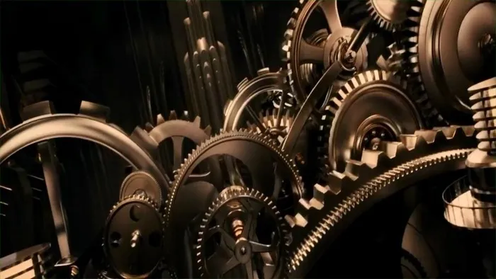 好莱坞科技机械齿轮片头视频素材