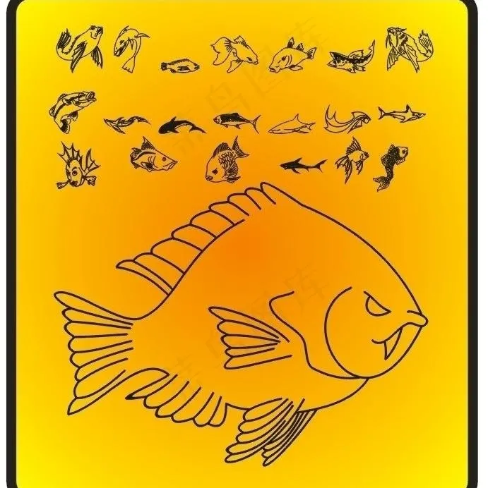 鱼 矢量 动物 图案 下载图片