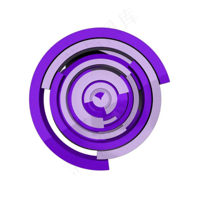 圆形紫色动画视频素材