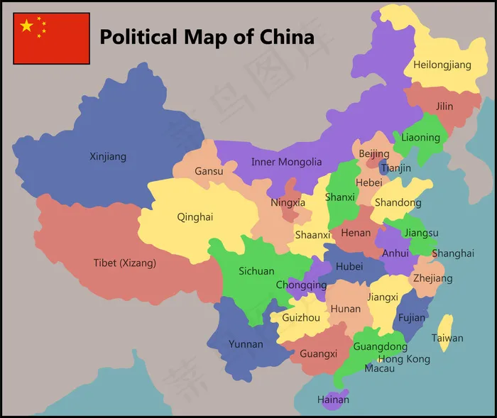 最新创意ppt中国地图信息图表素材