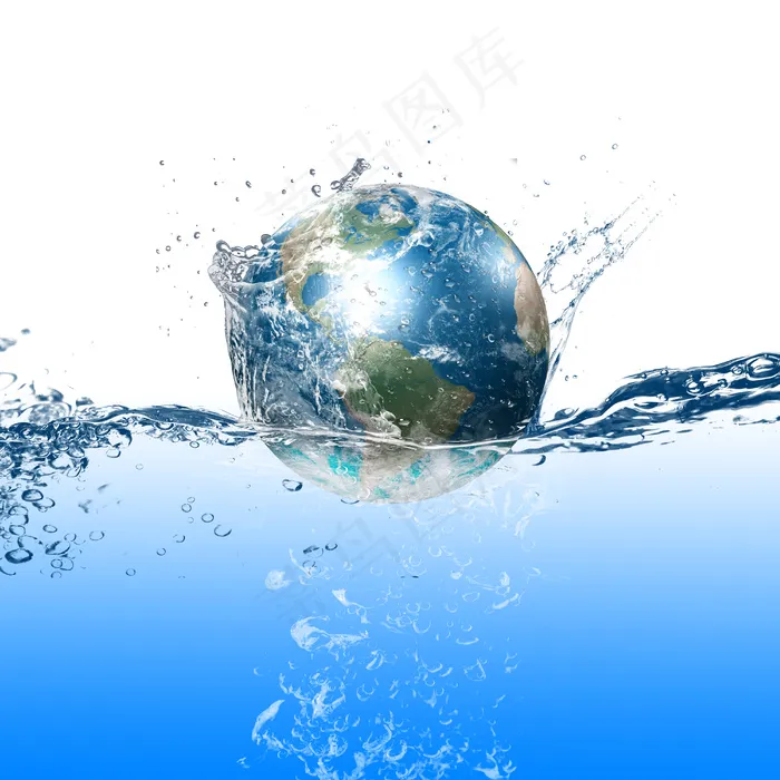 水资源地球创意