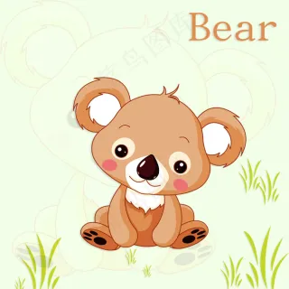 卡通动物卡通插画