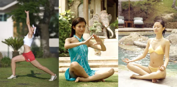 三张高清瑜伽女性高清图片