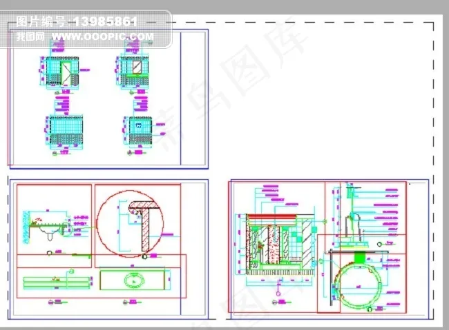 卫生间CAD平面图