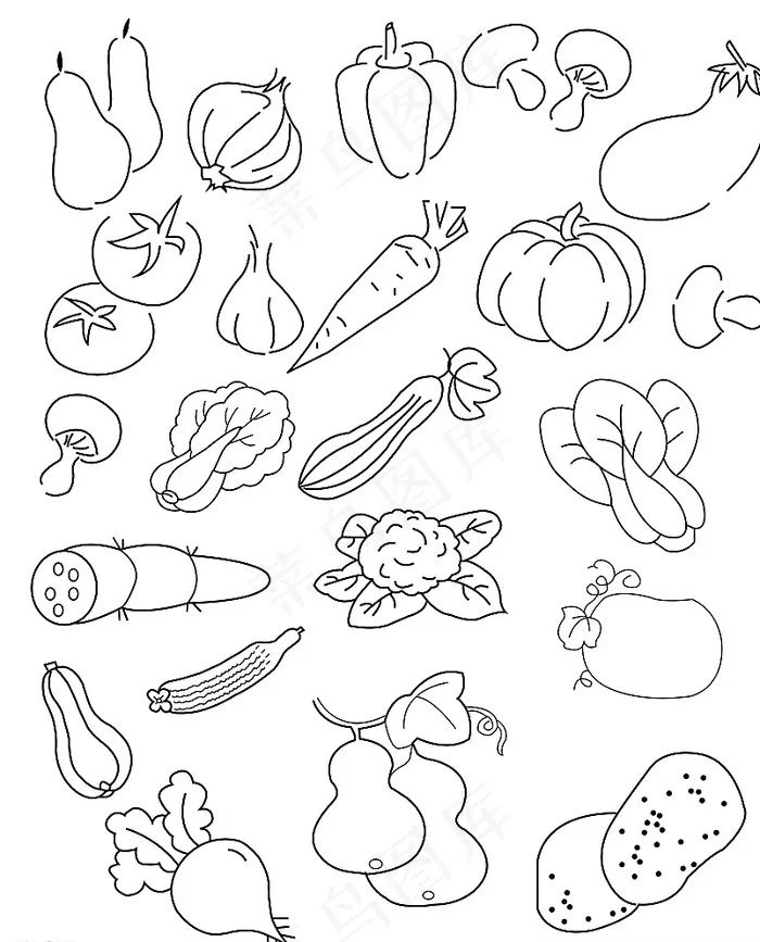 蔬菜简笔画图片